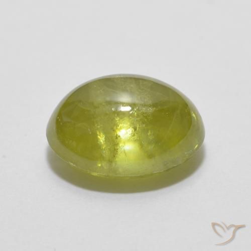 Esfena Luz verde Natural 2.40ct, oval, Transparente
