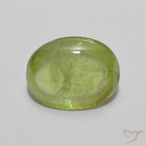 1.89ct Natural Verde médio Esfena, oval, Transparente