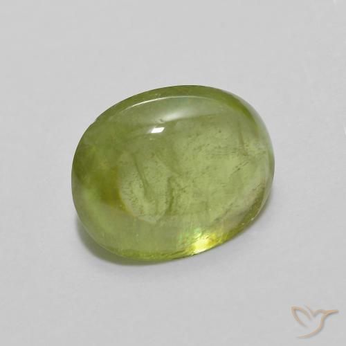 Esfena Verde médio Natural 1.89ct, oval, Transparente