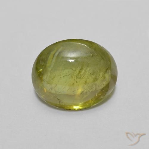 1.35ct Natural Verde Floresta Quente Esfena, oval, Transparente