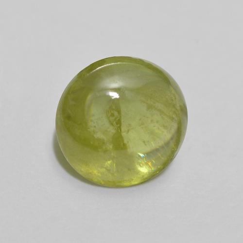 Esfena Verde Floresta Claro Natural 1.72ct, Corte Oval, Transparente