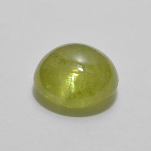 Esfena Verde Floresta Claro Natural 1.72ct, Corte Oval, Transparente