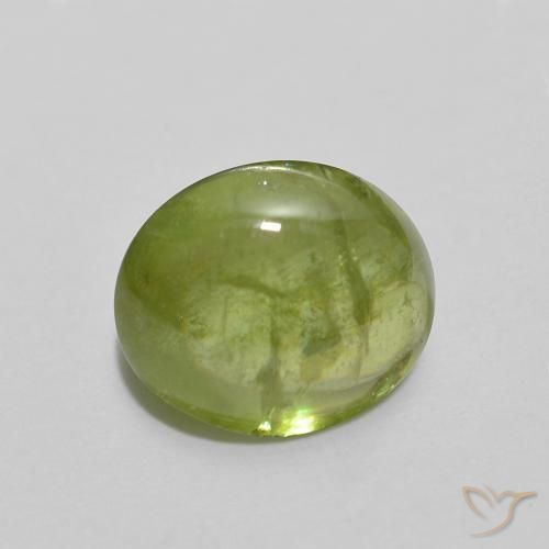 Esfena Verde médio Natural 1.79ct, oval, Transparente