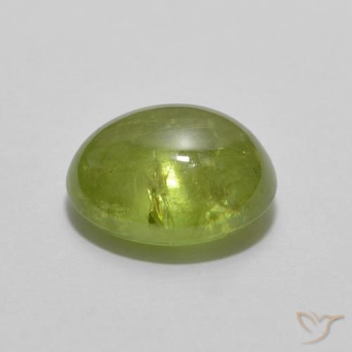Esfena Verde médio Natural 1.79ct, oval, Transparente