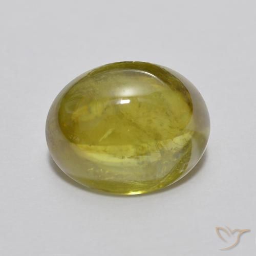 2.33ct Natural Verde médio Esfena, oval, Transparente