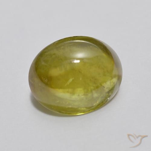Esfena Verde médio Natural 2.33ct, oval, Transparente