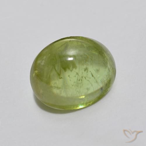 Esfena Verde médio Natural 1.93ct, oval, Transparente