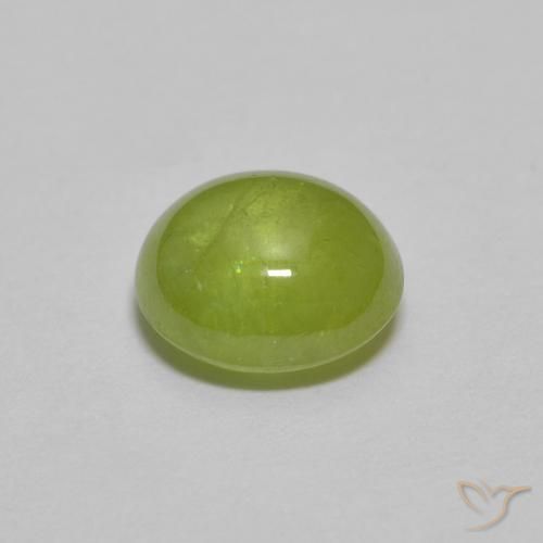 Esfena Verde oliva Natural 1.52ct, oval, Transparente