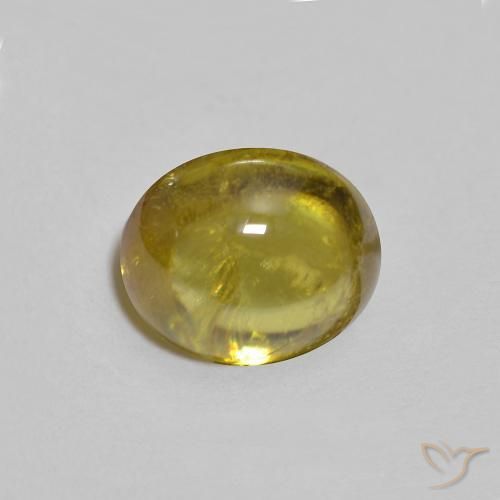 Esfena amarelo médio Natural 1.69ct, oval, Transparente