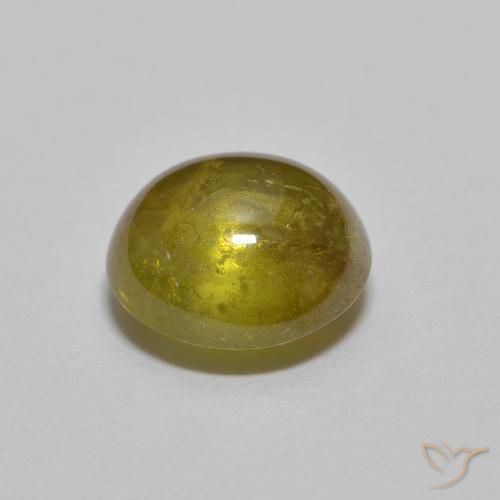 Esfena Ouro Terroso Natural 1.36ct, oval, Transparente