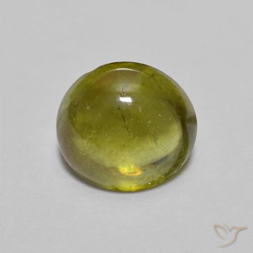 1.38ct Natural Verde Floresta Quente Esfena, oval, Transparente