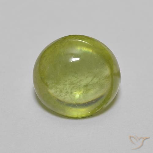 1.60ct Natural Verde oliva Esfena, oval, Transparente