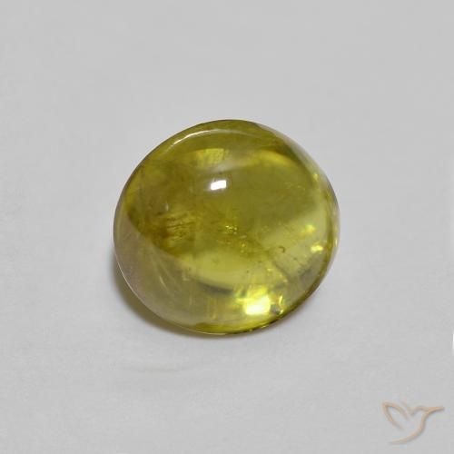 Esfena ouro médio Natural 1.24ct, oval, Transparente