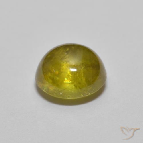 Esfena ouro médio Natural 1.24ct, oval, Transparente