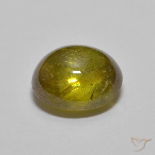 Esfena Marrom Dourado Profundo Natural 1.76ct, oval, Transparente