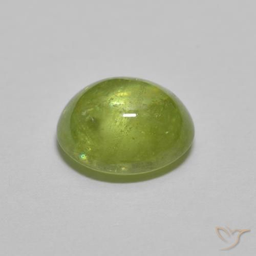 Esfena Verde médio Natural 1.31ct, oval, Transparente
