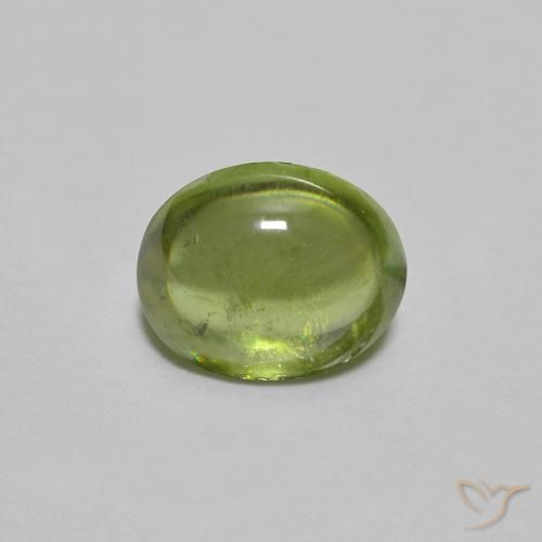 0.86ct Natural Verde Vivo Claro Esfena, oval, Transparente
