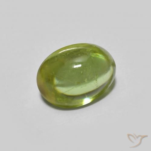 Esfena Luz verde Natural 1.59ct, oval, Transparente