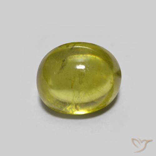 1.33ct Natural Verde Floresta Quente Esfena, oval, Transparente
