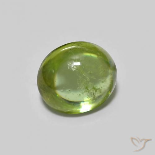 Esfena Verde médio Natural 1.12ct, oval, Transparente