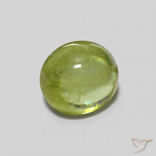 Esfena Verde claro Natural 0.90ct, oval, Transparente