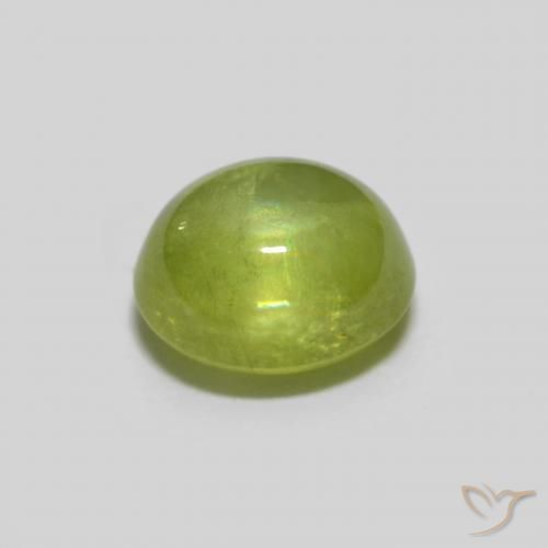 Esfena Verde claro Natural 0.90ct, oval, Transparente