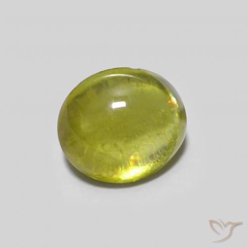1.07ct Natural Verde Floresta Quente Esfena, oval, Transparente