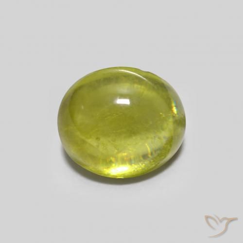Esfena Verde Floresta Quente Natural 1.07ct, oval, Transparente