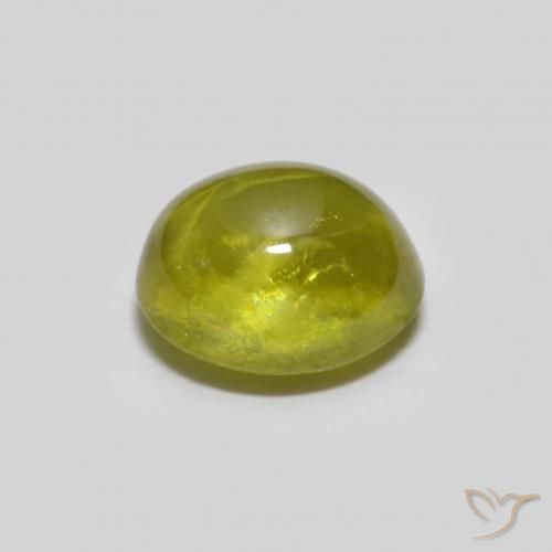 Esfena Verde Floresta Quente Natural 1.07ct, oval, Transparente