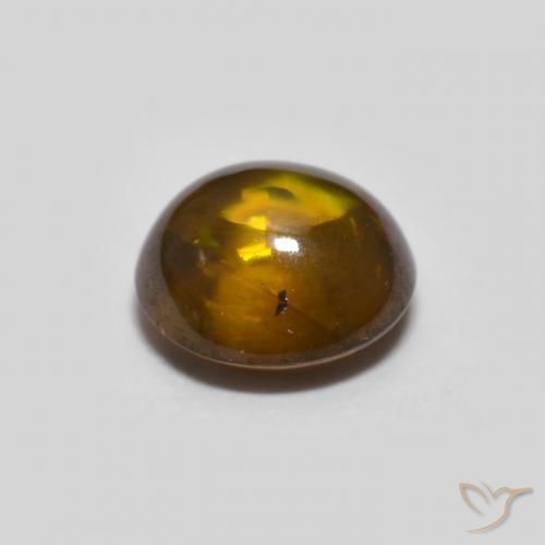 Esfena Marrom Quente Natural 0.82ct, oval, Transparente
