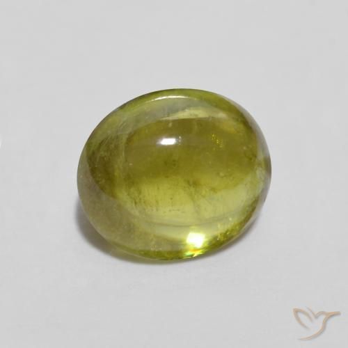 Esfena Verde médio Natural 1.17ct, oval, Transparente