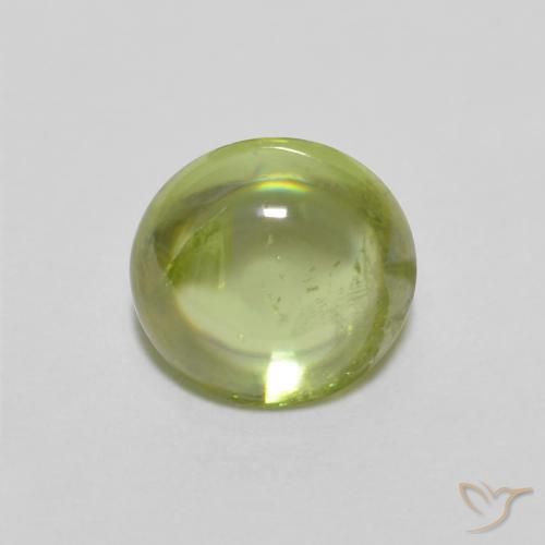 0.99ct Natural Verde Vivo Claro Esfena, oval, Transparente