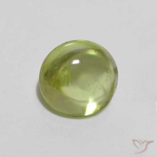 Esfena Verde Vivo Claro Natural 0.99ct, oval, Transparente