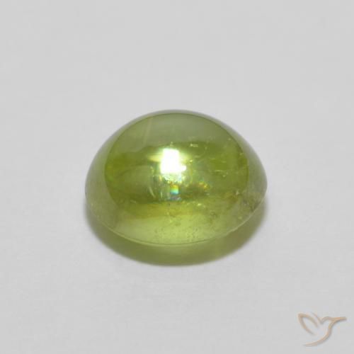 Esfena Verde Vivo Claro Natural 0.99ct, oval, Transparente