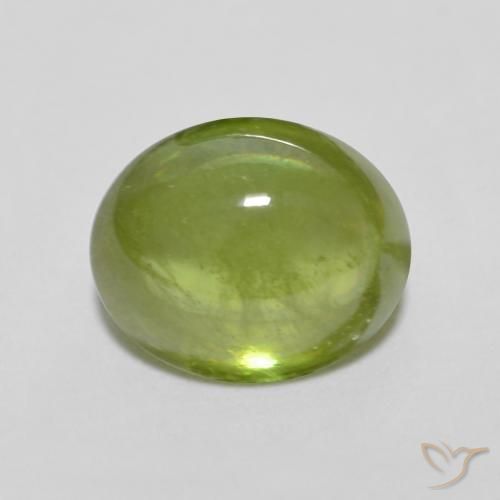 1.51ct Natural Verde Vivo Claro Esfena, oval, Transparente