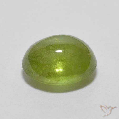Esfena Verde Vivo Claro Natural 1.51ct, oval, Transparente