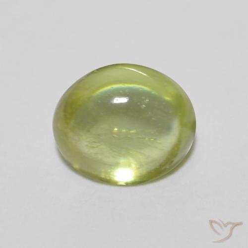 1.07ct Natural Verde Floresta Quente Esfena, oval, Transparente