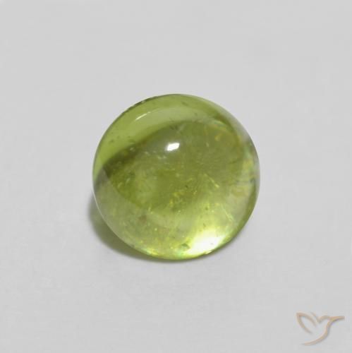 Esfena Verde amarelado Natural 0.89ct, oval, Transparente