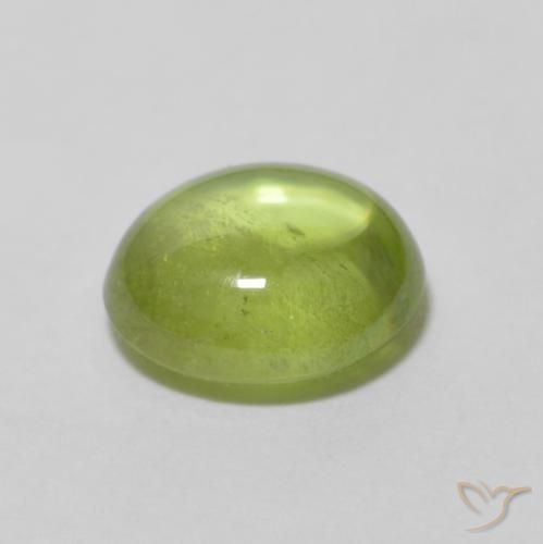 Esfena Verde claro Natural 1.16ct, oval, Transparente
