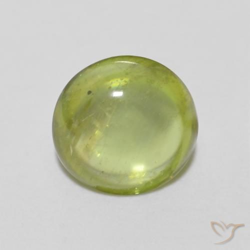 1.16ct Natural Verde oliva Esfena, oval, Transparente
