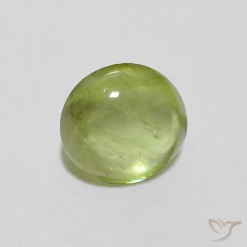 Esfena Verde médio Natural 0.95ct, oval, Transparente