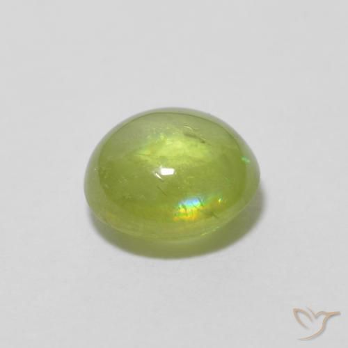 Esfena Verde médio Natural 0.95ct, oval, Transparente