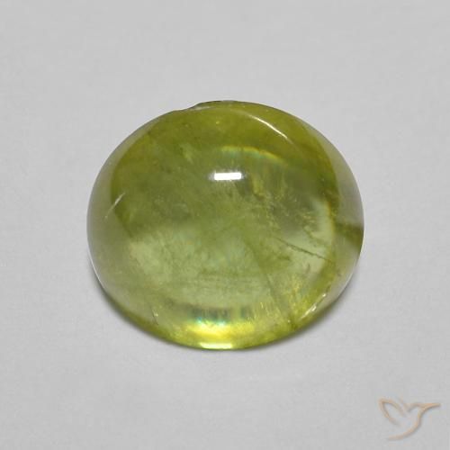 1.83ct Natural Verde médio Esfena, oval, Transparente