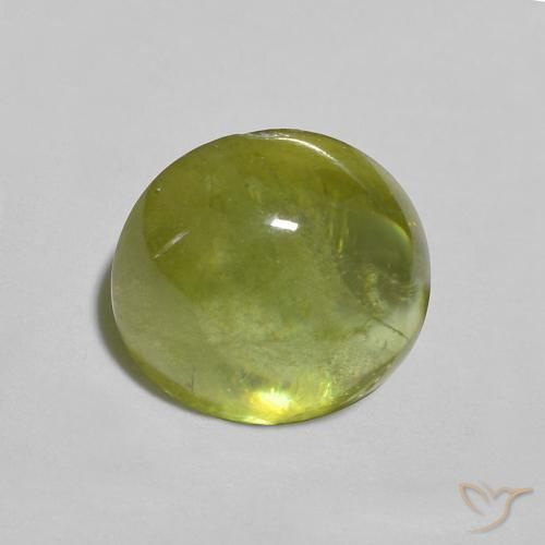 Esfena Verde médio Natural 1.83ct, oval, Transparente