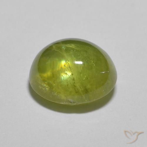 Esfena Verde médio Natural 1.83ct, oval, Transparente