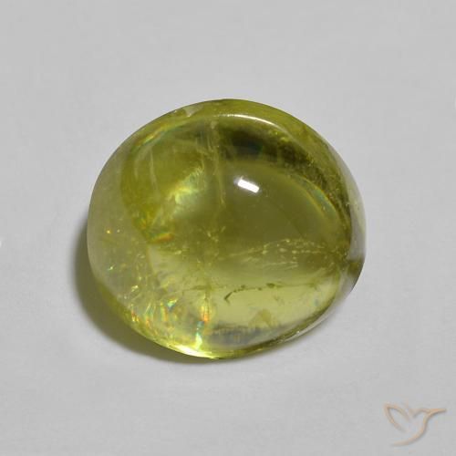 Esfena Verde médio Natural 2.65ct, oval, Transparente