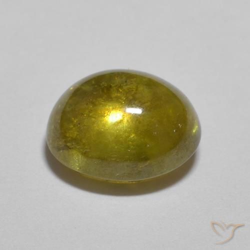 Esfena Ouro Terroso Natural 1.88ct, oval, Transparente