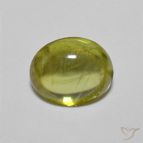 1.25ct Natural Verde Floresta Quente Esfena, oval, Transparente