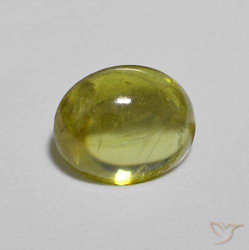 Esfena Verde Floresta Quente Natural 1.25ct, oval, Transparente