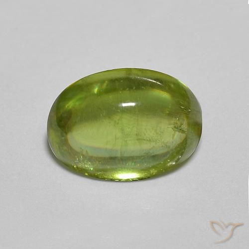 1.31ct Natural Medium Dark-Green Esfena, oval, Transparente
